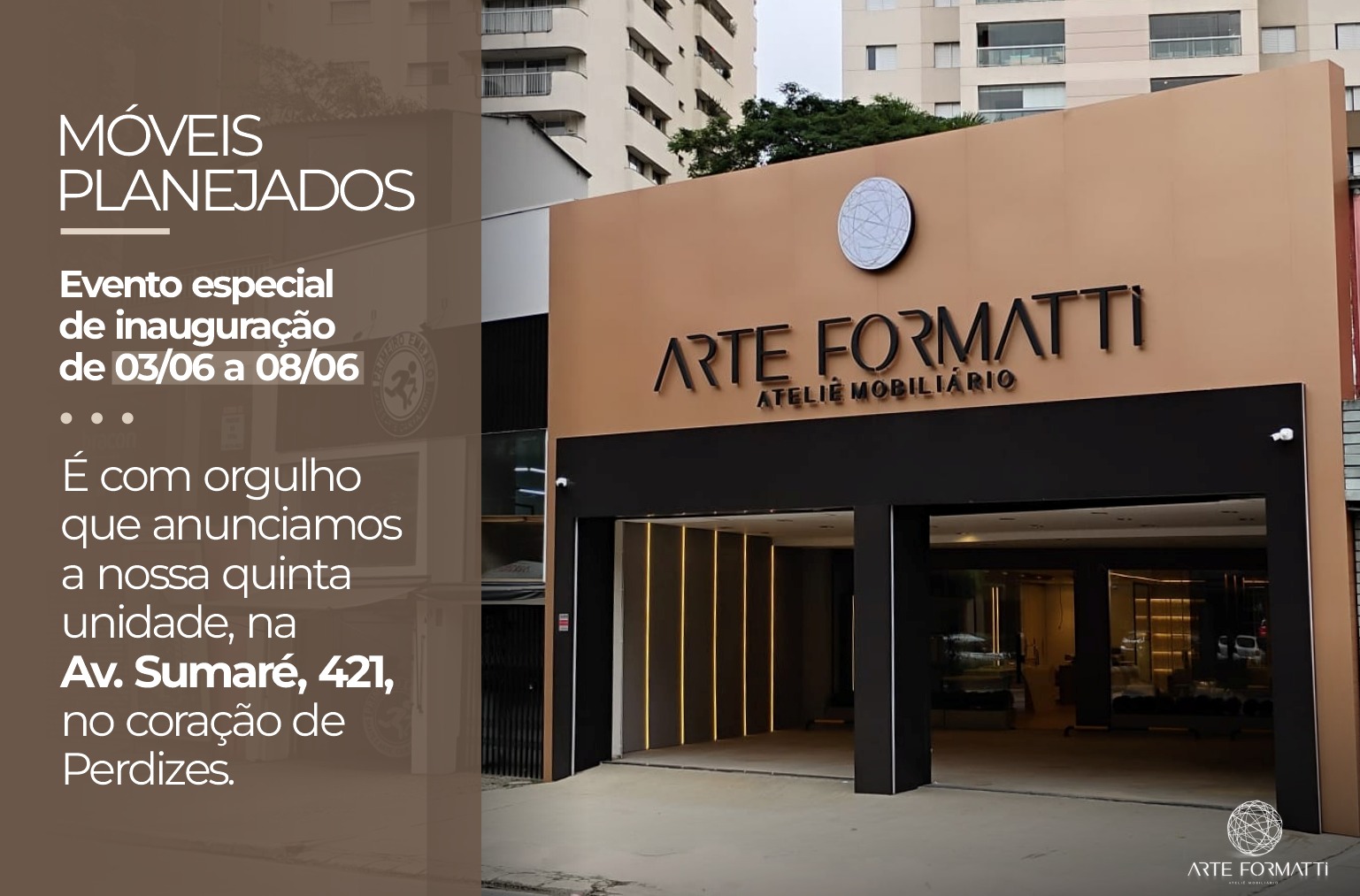 inauguração da loja Perdizes